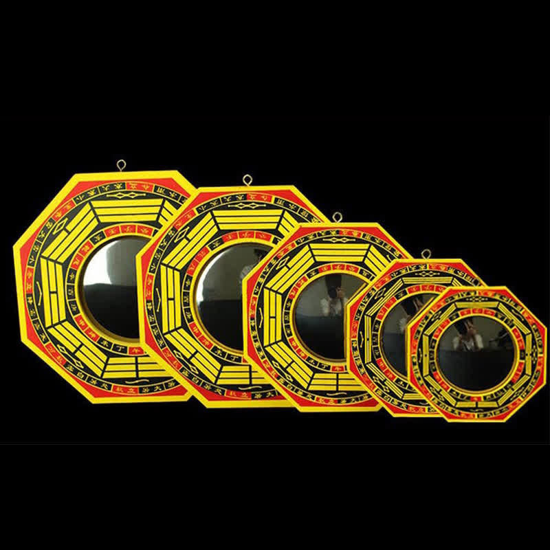 Espejo de mapa de energía de sala de estar de equilibrio de mapa Bagua de Feng Shui