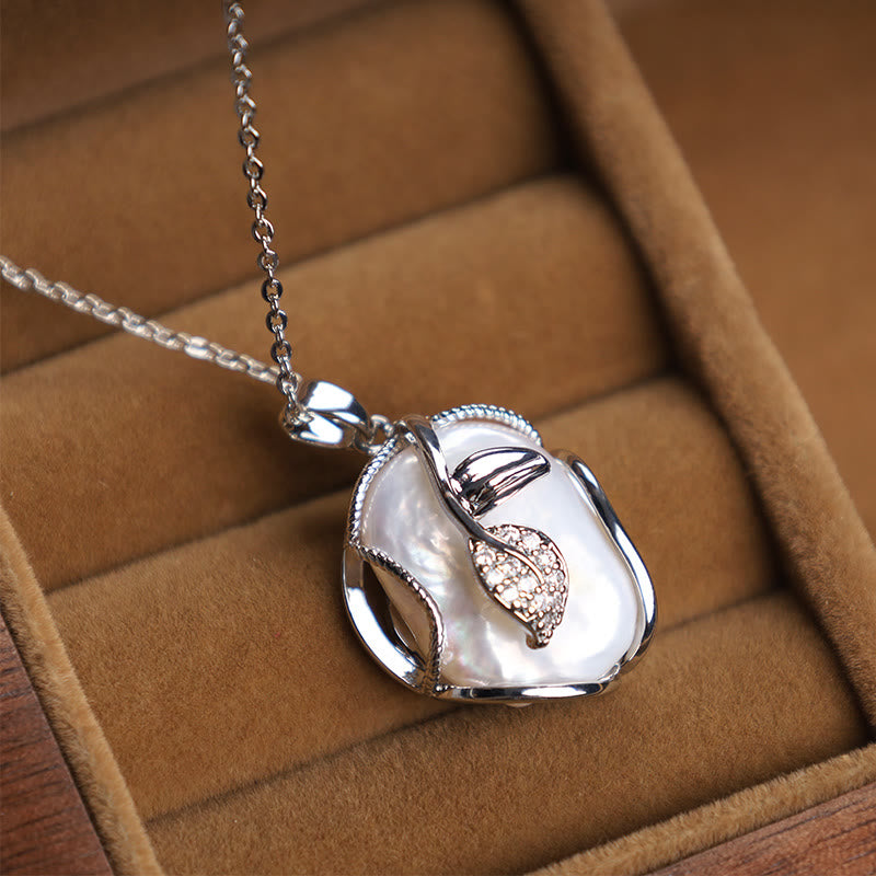 Collar con colgante de sinceridad de flores de perlas barrocas naturales de cobre chapado en oro de 18 Buddha Stones