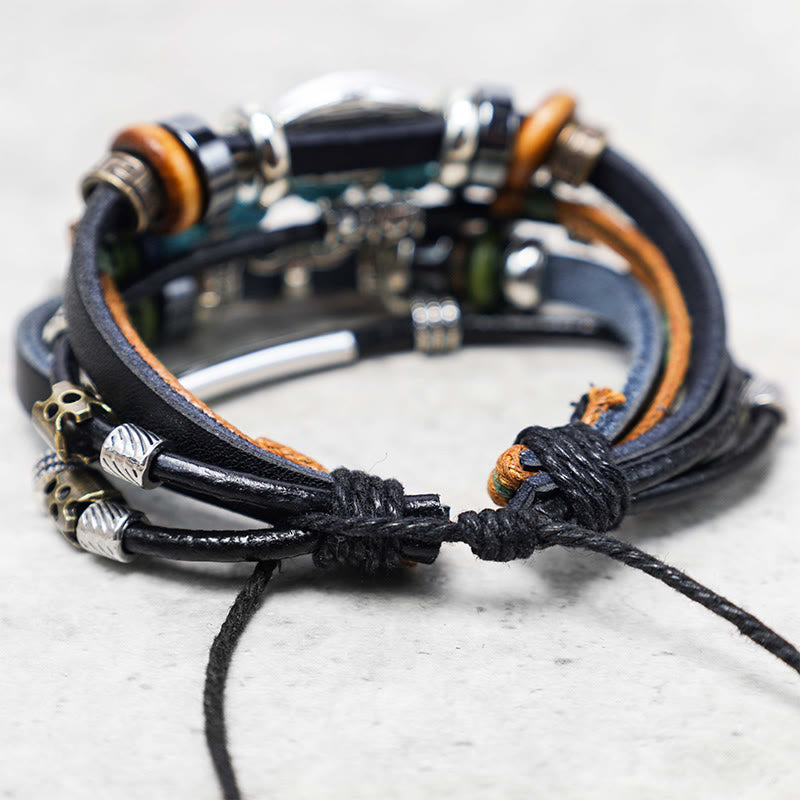 Pulsera de purificación de mal de ojo de turquesa tibetana con Buddha Stones