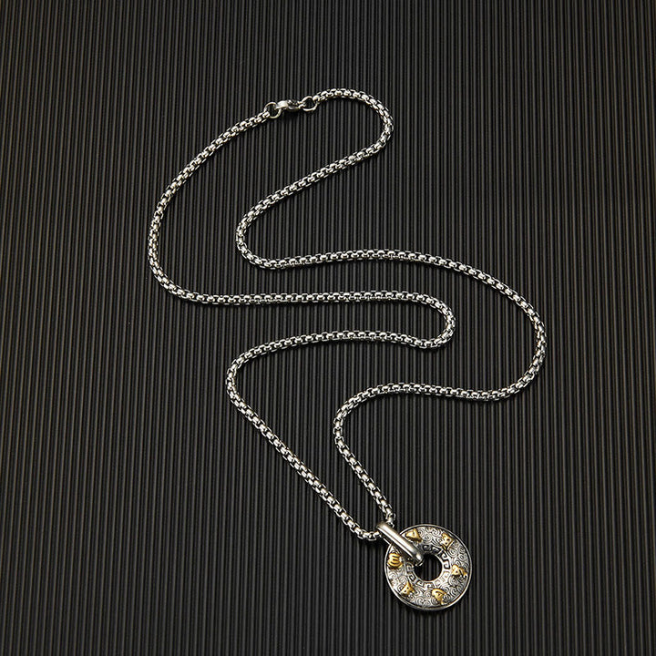 Buddha Stones tibetano Om Mani Padme Hum paz hebilla creatividad collar colgante - image 6