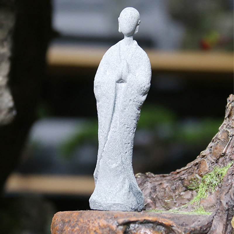 Buddha Stones Meditación Buda Monje Serenidad Decoración del Hogar