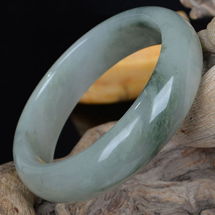 Brazalete de curación de la suerte de jade natural