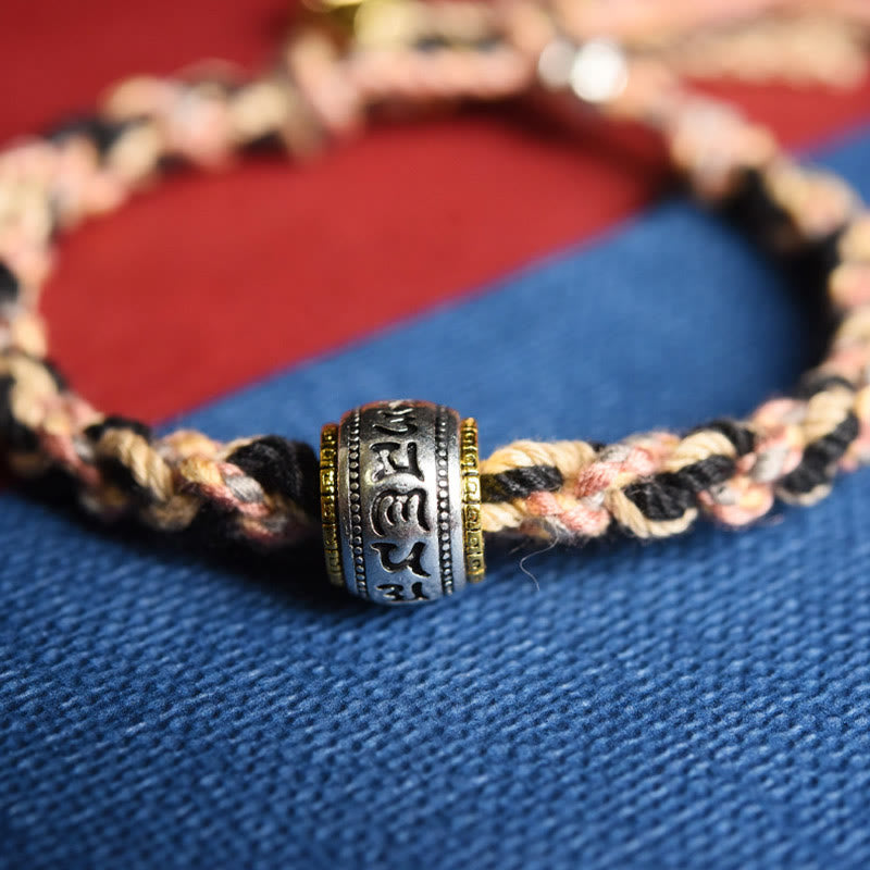 Pulsera hecha a mano con Buddha Stones Zakiram diosa de la riqueza Om Mani Padme Hum Paz