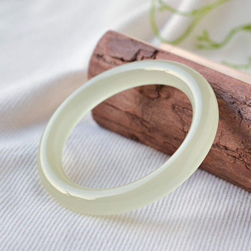 Buddha Stones, brazalete de abundancia de Jade Natural de Afganistán