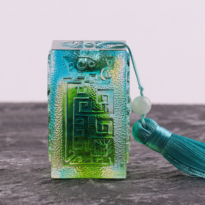 Pieza de arte de cristal Liuli hecha a mano Feng Shui, decoración para el hogar y la Oficina