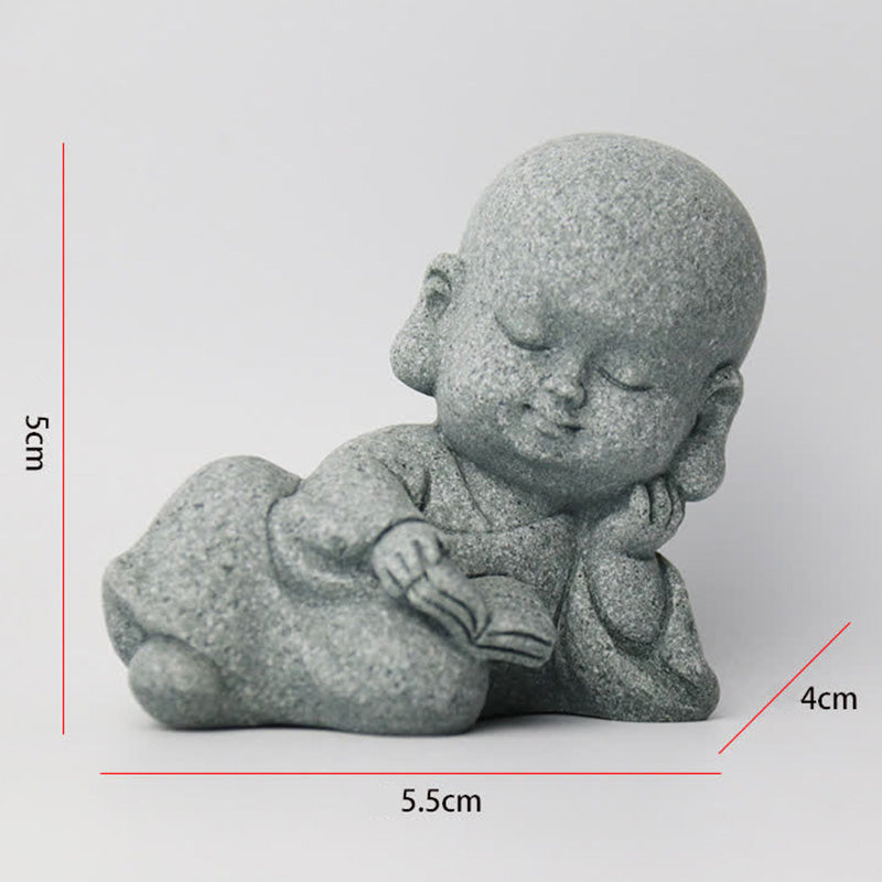 Buddha Stones meditación oración monje estatua de Buda serenidad decoración del hogar