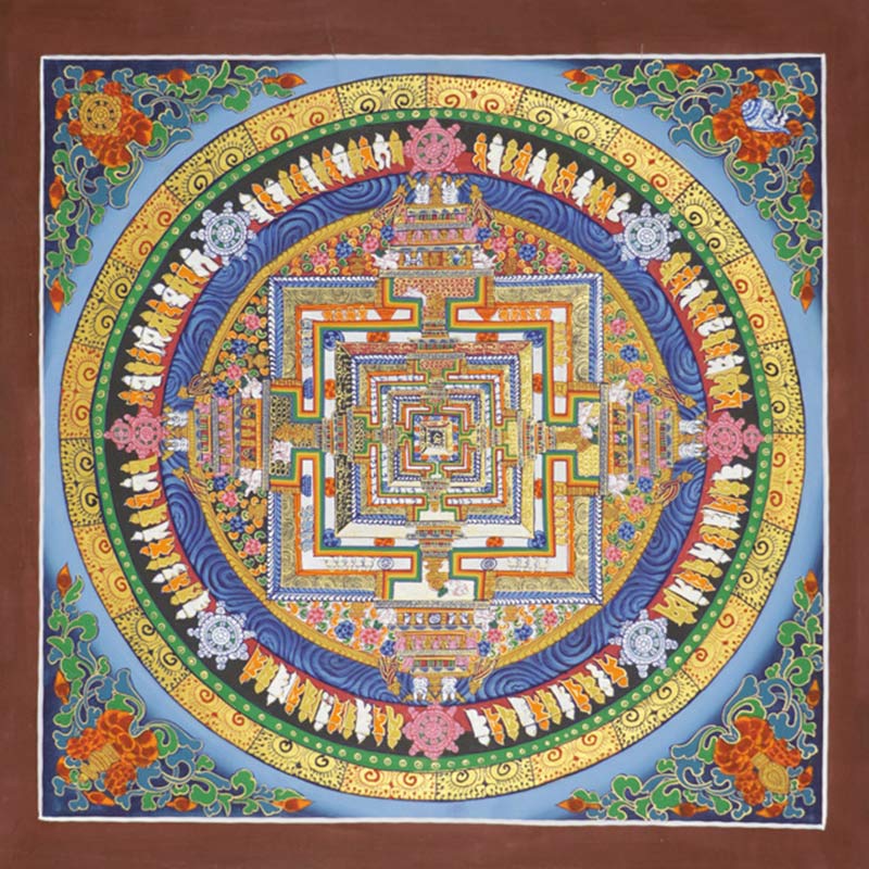 Buddha Stones tibetano Thangka pintura bendición decoración hecha a mano