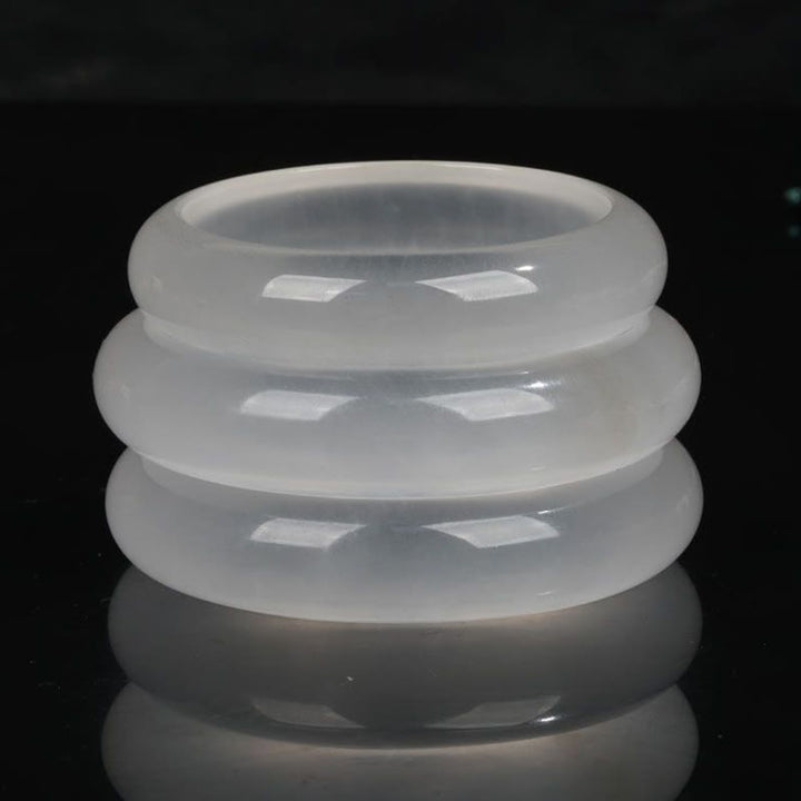 Pulsera de la suerte de la riqueza del jade de seda dorada translúcida natural de las Buddha Stones