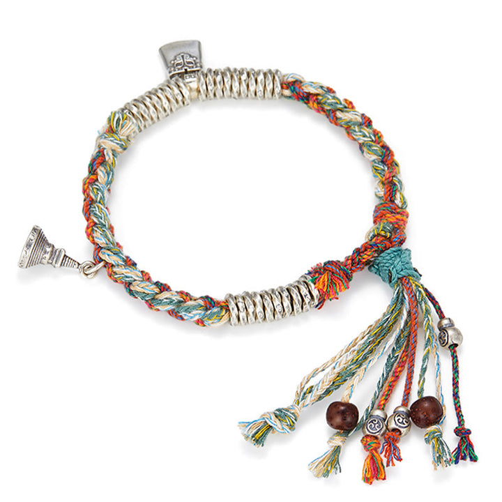 Pulsera de múltiples hebras de protección hecha a mano de plata de ley 925 con Buddha Stones - image 3