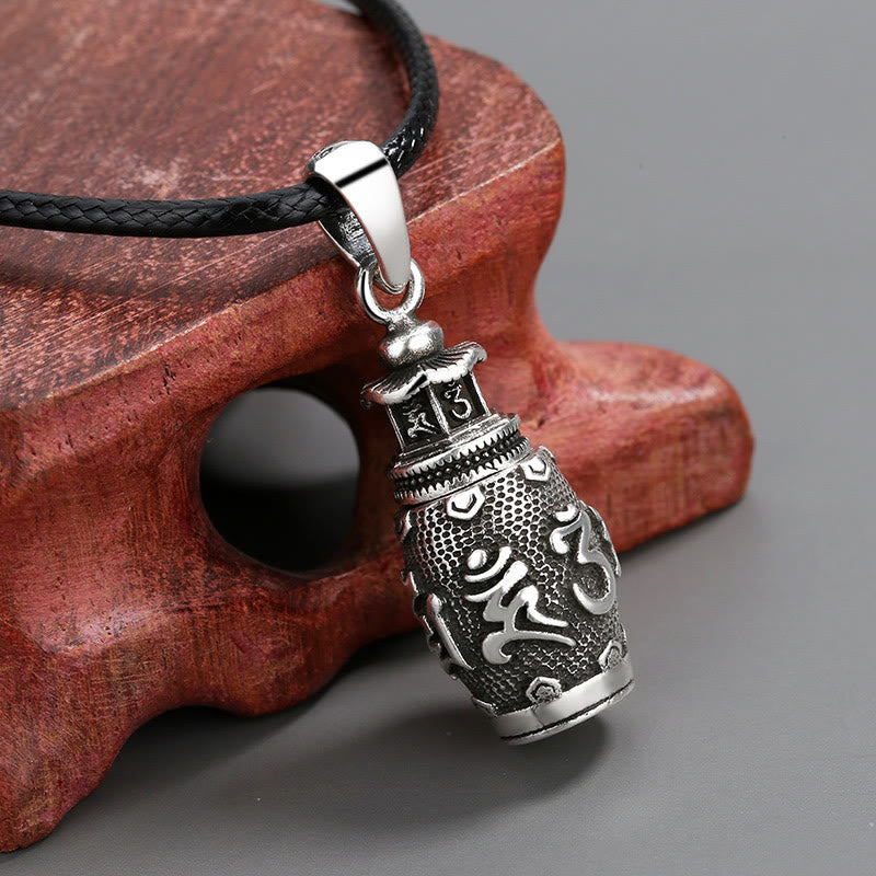 Collar con colgante de creatividad de cobre con Buddha Stones Om Mani Padme Hum - image 2