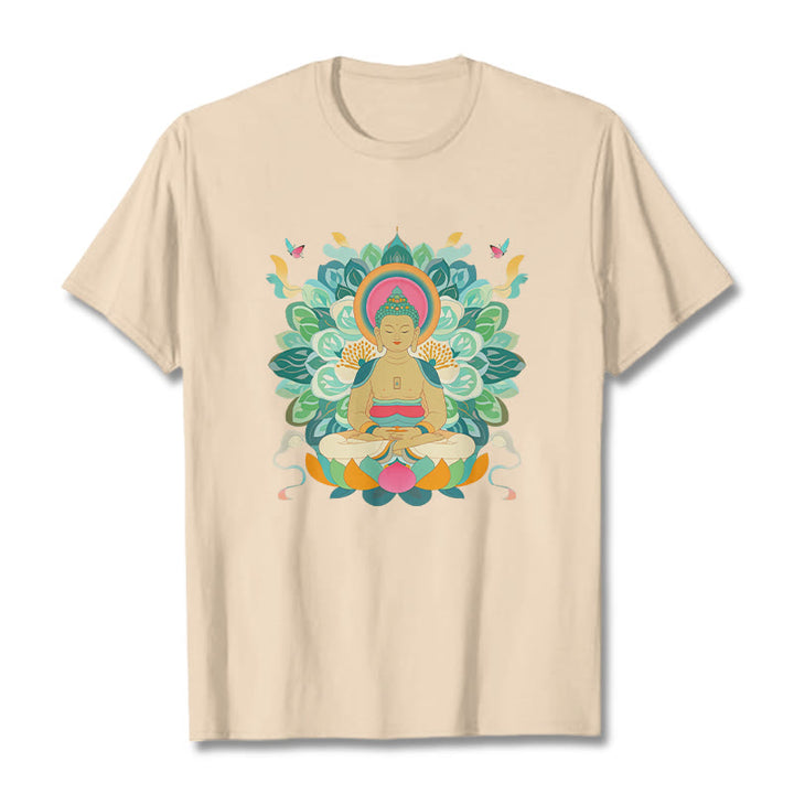 Buddha Stones Butterfly Lotus Camiseta inspirada en Buda - Sopa de mariscos - 2XL - image 8