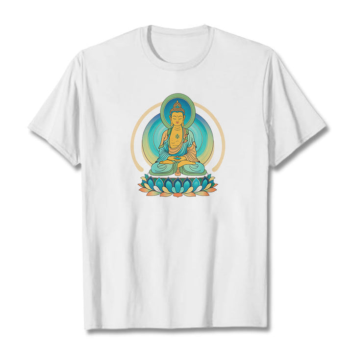 Camiseta de Buda de Piedras de Loto - Blanco - 2XL - image 3