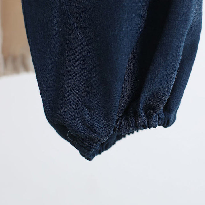 Juego de ropa de meditación Zen Tai Chi de algodón y lino, camisa de hombre de manga larga con cuello en V y pantalones, 2 piezas - image 42