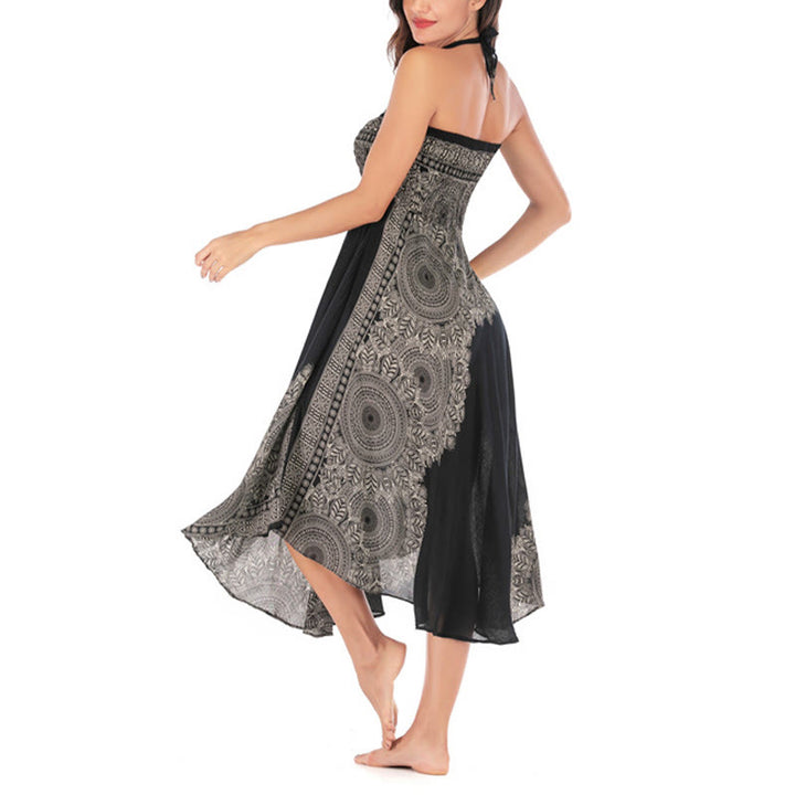 Buddha Stones Dos Estilos Vestido de Playa con Falda Mandala Flor Boho - image 20