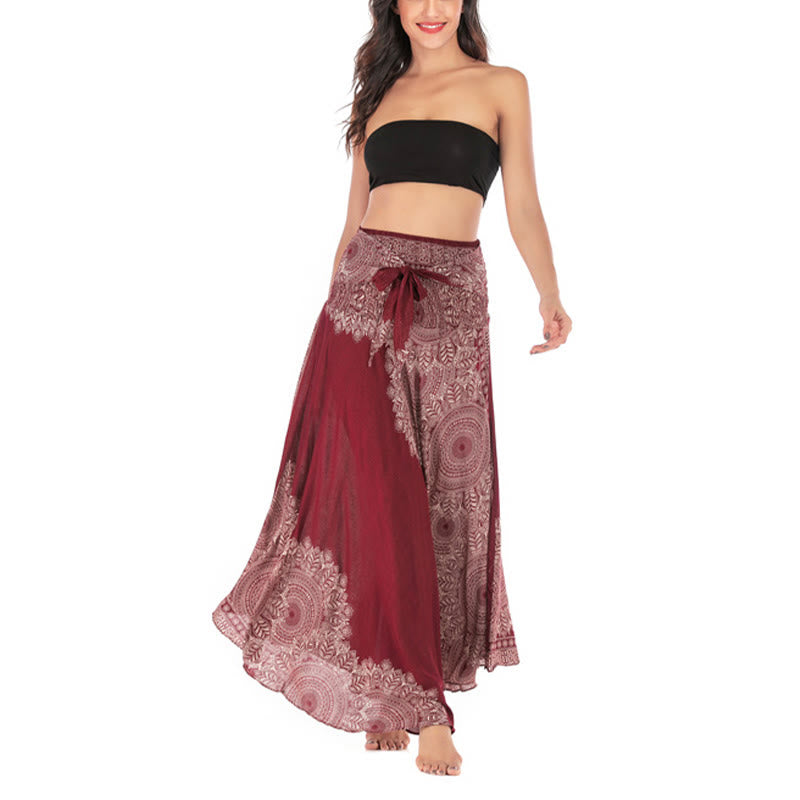 Buddha Stones Dos Estilos Vestido de Playa con Falda Mandala Flor Boho - image 22