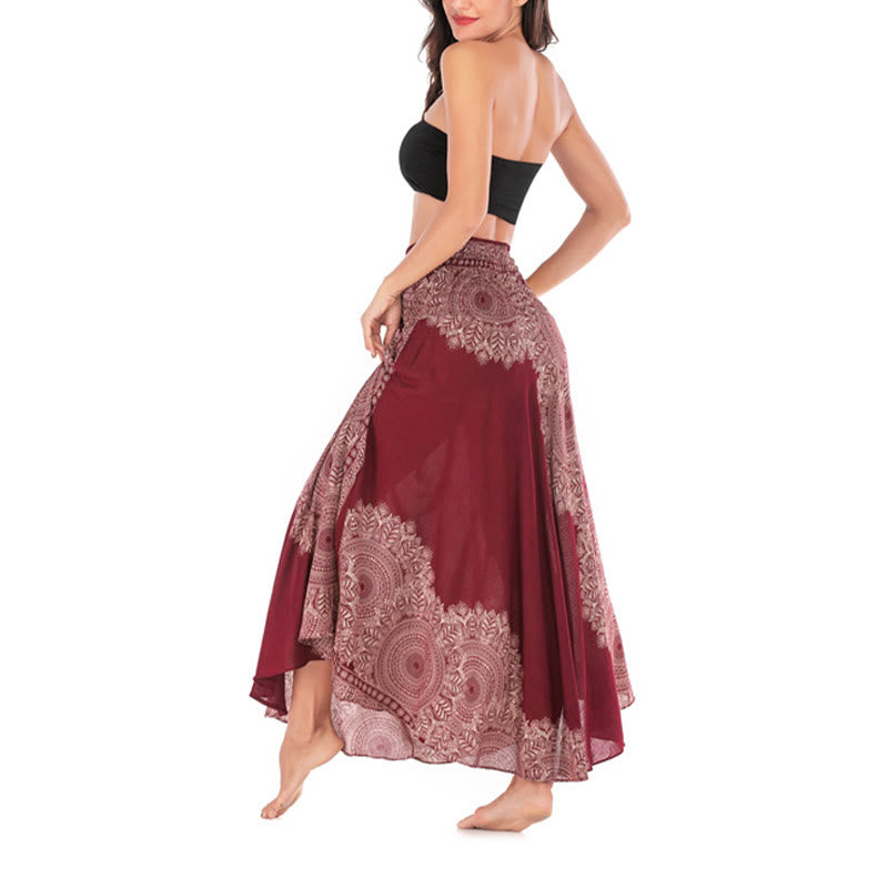 Buddha Stones Dos Estilos Vestido de Playa con Falda Mandala Flor Boho - image 26