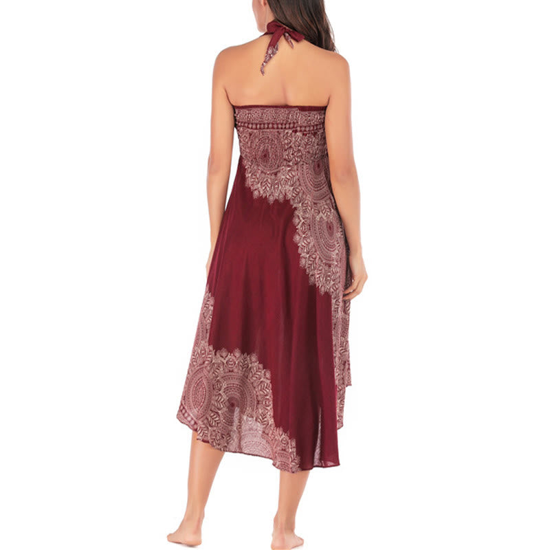 Buddha Stones Dos Estilos Vestido de Playa con Falda Mandala Flor Boho - image 29