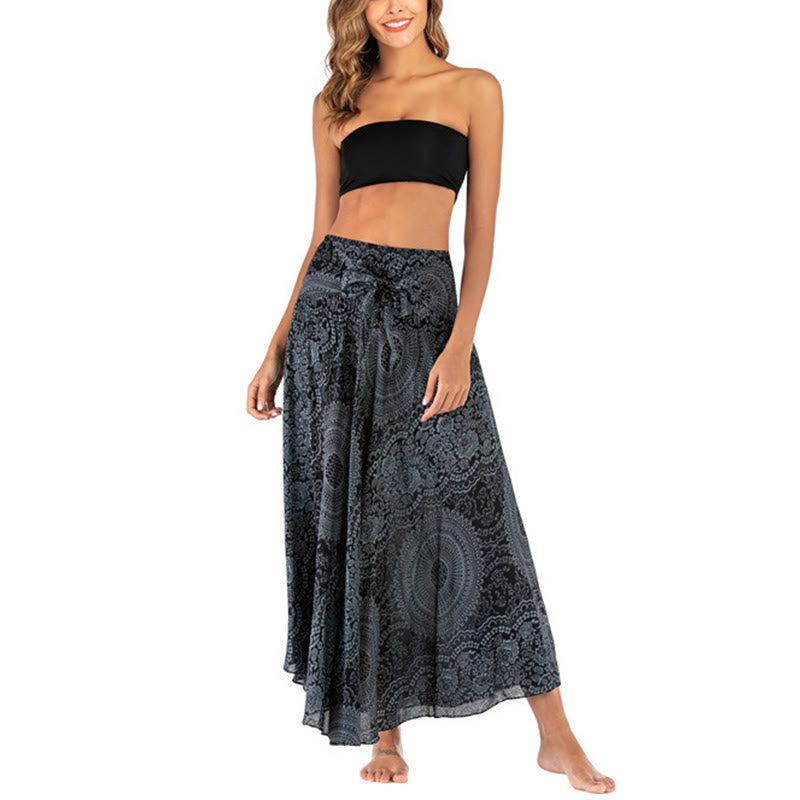 Piedras de Buda Dos Estilos Vestido Falda Flor Rosa de los Vientos Boho - image 45