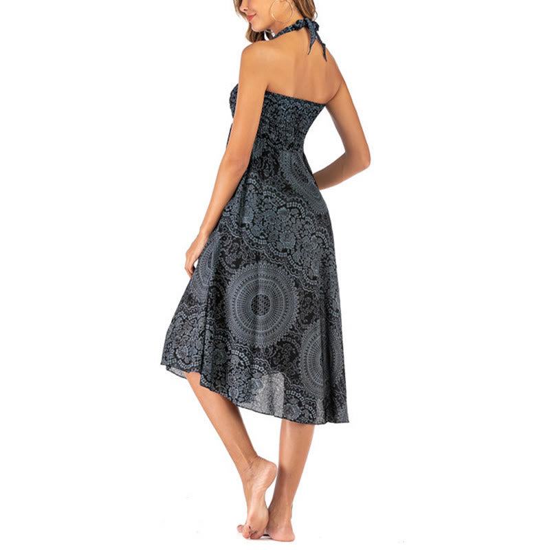 Piedras de Buda Dos Estilos Vestido Falda Flor Rosa de los Vientos Boho - image 49