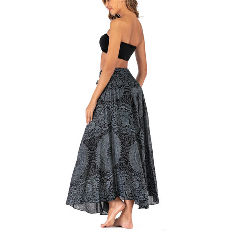 Piedras de Buda Dos Estilos Vestido Falda Flor Rosa de los Vientos Boho - image 47