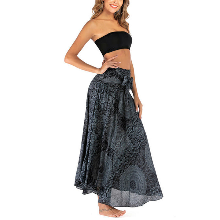 Piedras de Buda Dos Estilos Vestido Falda Flor Rosa de los Vientos Boho - image 46