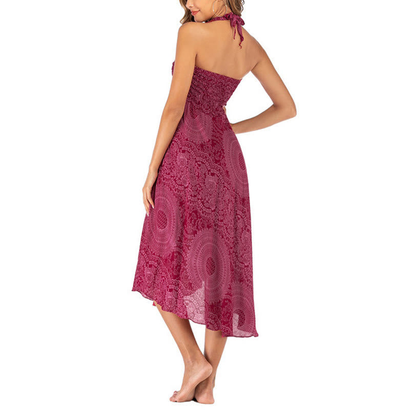 Piedras de Buda Dos Estilos Vestido Falda Flor Rosa de los Vientos Boho - image 31