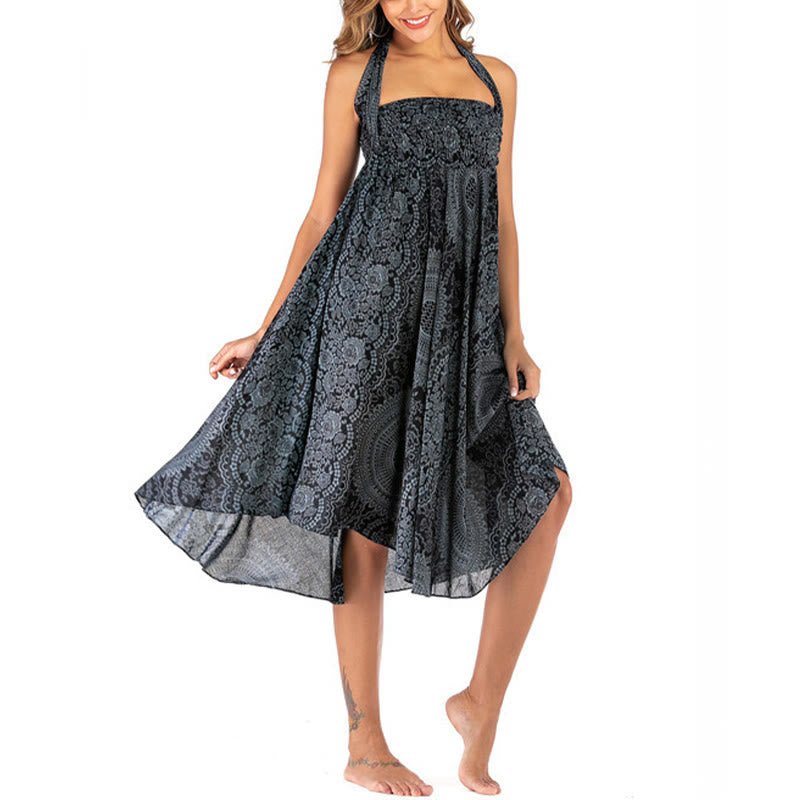 Piedras de Buda Dos Estilos Vestido Falda Flor Rosa de los Vientos Boho - image 44