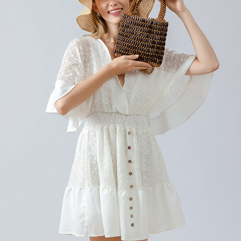 Bolso de mano de cuentas de madera hechas a mano de piedras de Buda