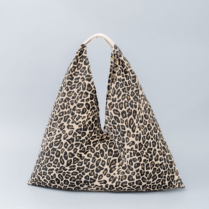 Geometría de Piedras de Buda Tigre Flores Leopardo Rayas Estampado Bolso de Hombro Triángulo Debajo del Brazo