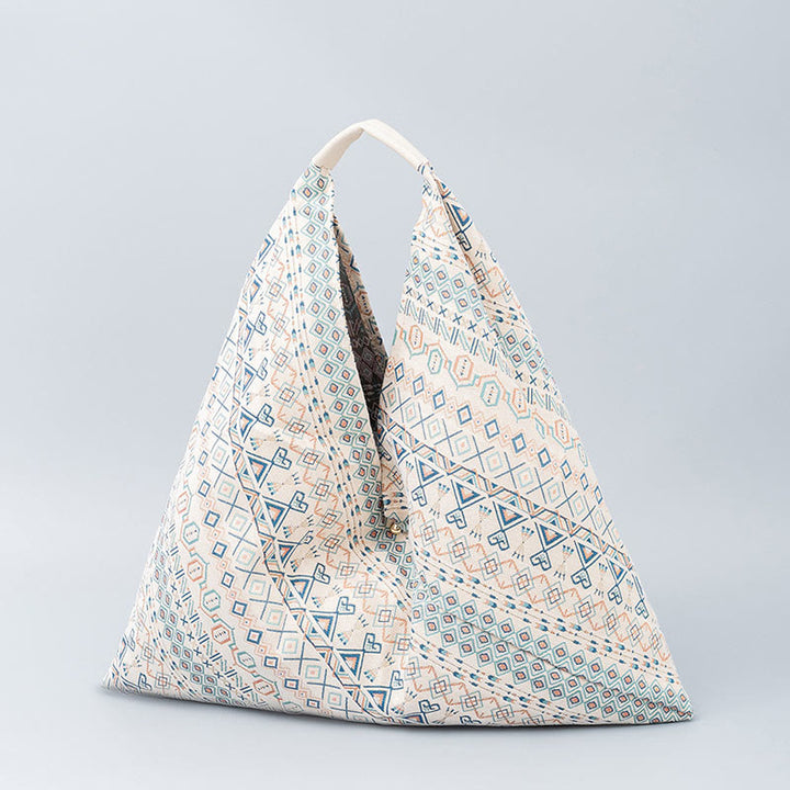 Geometría de Piedras de Buda Tigre Flores Leopardo Rayas Estampado Bolso de Hombro Triángulo Debajo del Brazo