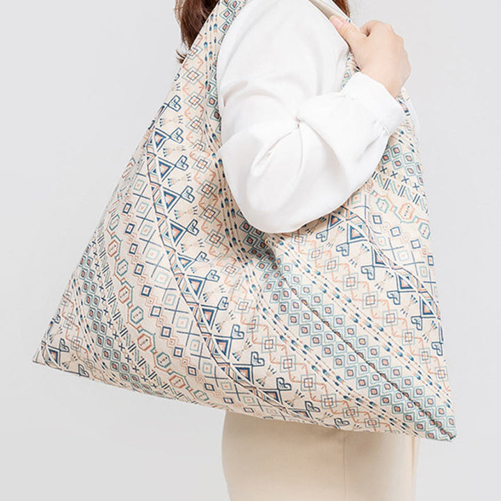 Geometría de Piedras de Buda Tigre Flores Leopardo Rayas Estampado Bolso de Hombro Triángulo Debajo del Brazo