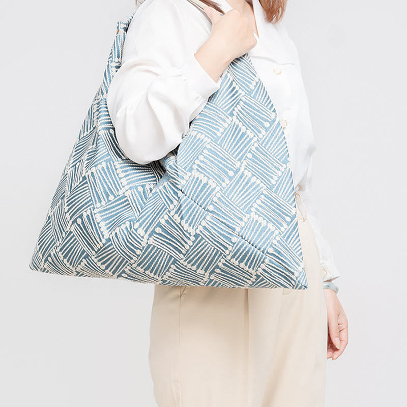 Geometría de Piedras de Buda Tigre Flores Leopardo Rayas Estampado Bolso de Hombro Triángulo Debajo del Brazo