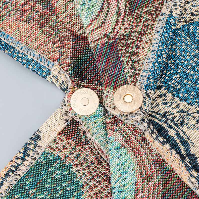 Geometría de Piedras de Buda Tigre Flores Leopardo Rayas Estampado Bolso de Hombro Triángulo Debajo del Brazo