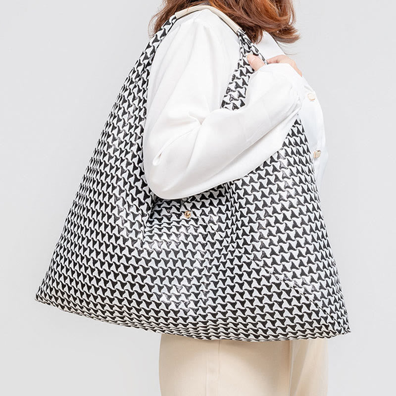 Geometría de Piedras de Buda Tigre Flores Leopardo Rayas Estampado Bolso de Hombro Triángulo Debajo del Brazo