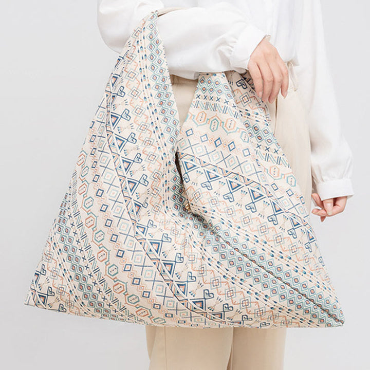 Geometría de Piedras de Buda Tigre Flores Leopardo Rayas Estampado Bolso de Hombro Triángulo Debajo del Brazo