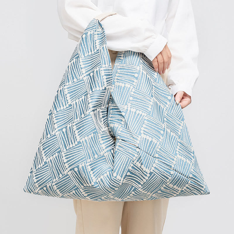 Geometría de Piedras de Buda Tigre Flores Leopardo Rayas Estampado Bolso de Hombro Triángulo Debajo del Brazo