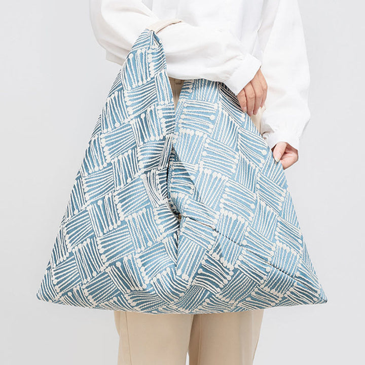 Geometría de Piedras de Buda Tigre Flores Leopardo Rayas Estampado Bolso de Hombro Triángulo Debajo del Brazo