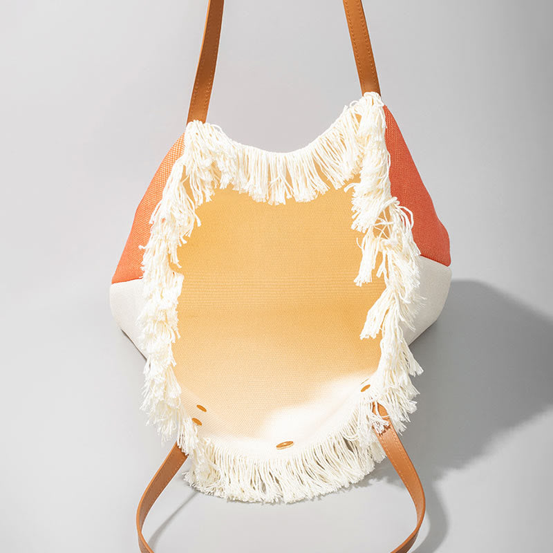 Buddha Stones Gran Capacidad Atrapa sueños Mandala Borla Lona Tote Bolso de Hombro