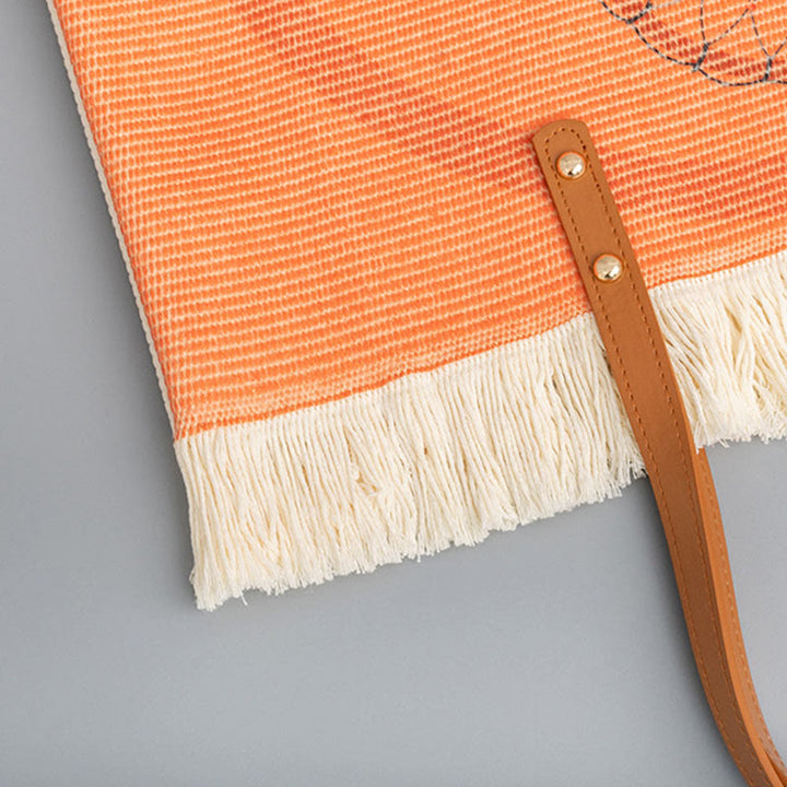 Buddha Stones Gran Capacidad Atrapa sueños Mandala Borla Lona Tote Bolso de Hombro