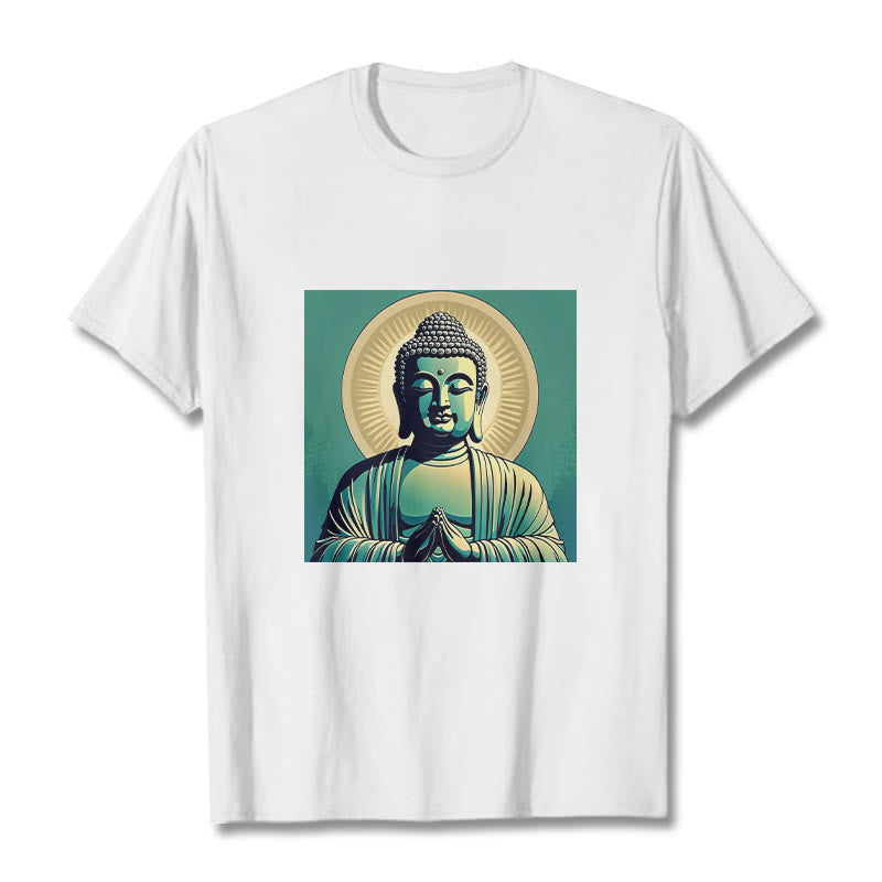 Camisa Buddha Stones Aura Green Buddha Tee - Blanco - 2XL - image 3