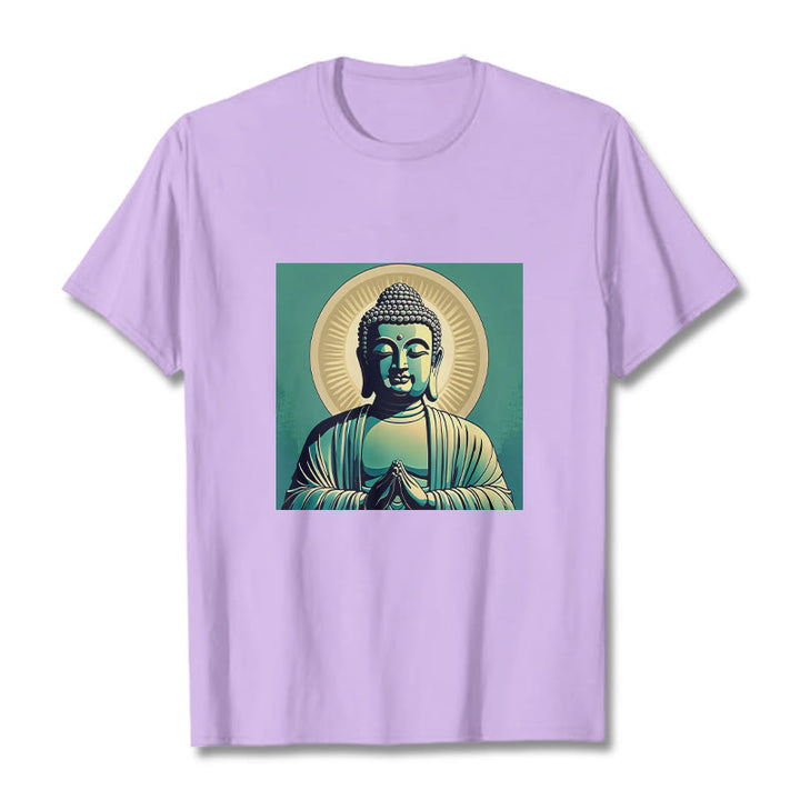 Camisa Buddha Stones Aura Green Buddha Tee - Ciruela - 2XL - image 16