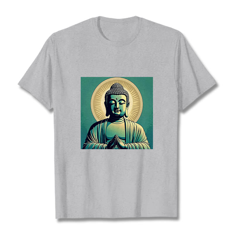 Camisa Buddha Stones Aura Green Buddha Tee - Gris claro - 2XL - image 19
