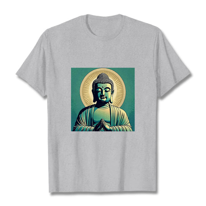 Camisa Buddha Stones Aura Green Buddha Tee - Gris claro - 2XL - image 19