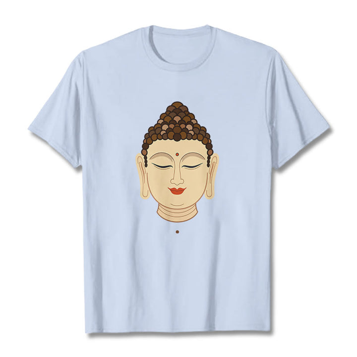 Camiseta de Meditación con Piedras de Buda de Buda - Cian claro - 2XL - image 18