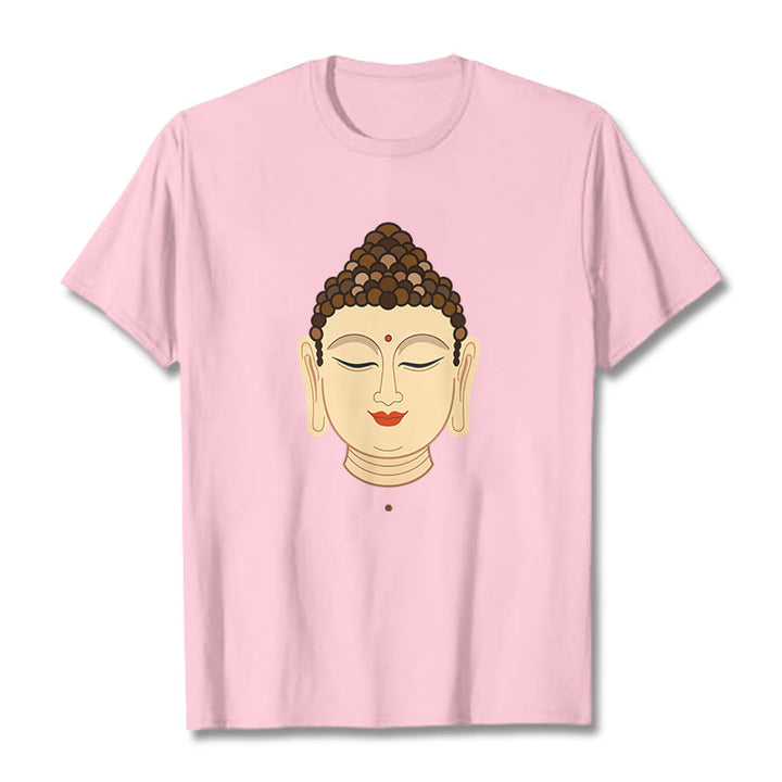 Camiseta de Meditación con Piedras de Buda de Buda - Rosa claro - 2XL - image 12