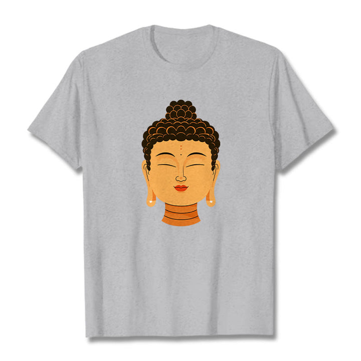 Camiseta de meditación bendita de Buddha Stones - Gris claro - 2XL - image 19