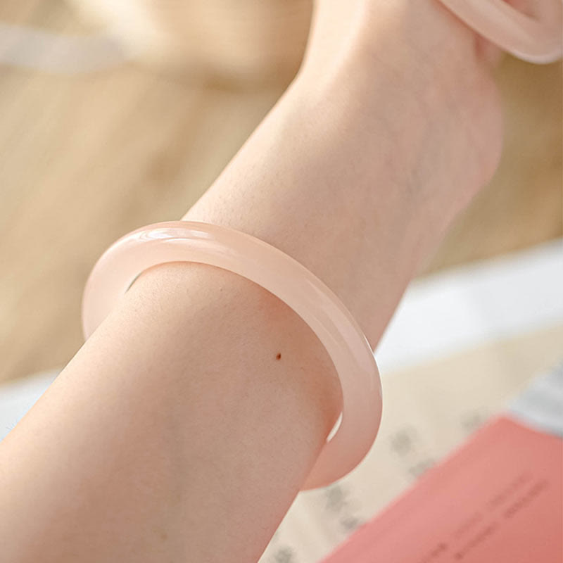 Pulsera de Jade Rosa Polvoriento Natural para el Amor Propio Buddha Stones