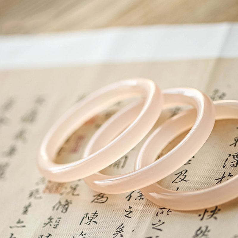 Pulsera de Jade Rosa Polvoriento Natural para el Amor Propio Buddha Stones