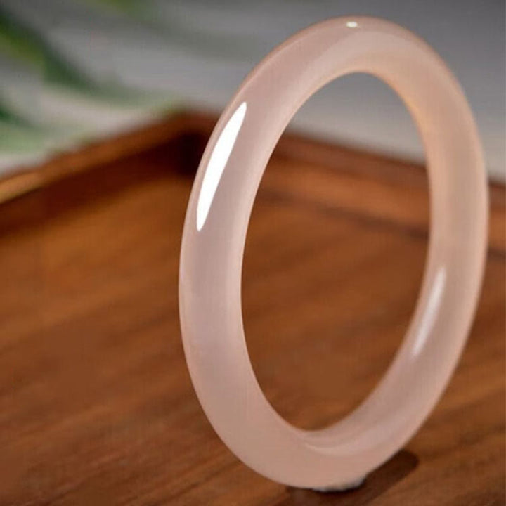 Pulsera de Jade Rosa Polvoriento Natural para el Amor Propio Buddha Stones