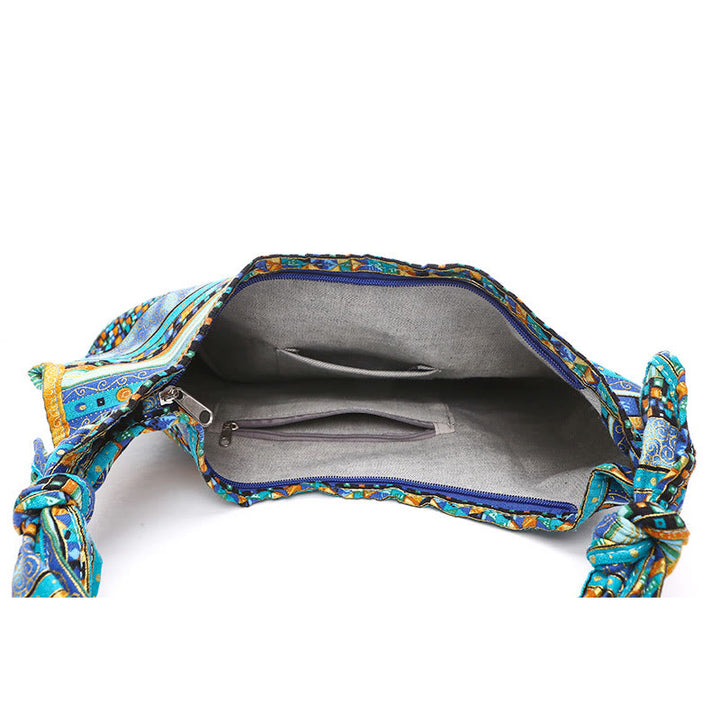 Bolso bandolera de rayas de algodón Buddha Stones